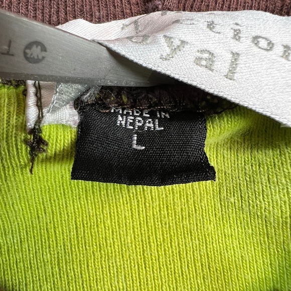 Boho Patchwork Hoodie Jacket‎ Women L Cotton Embroidered Festival Hippie Nepal - Picture 5 of 10